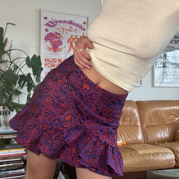 NWT OPENING CEREMONY MINI SKIRT PAISLEY - Picture 1 of 8